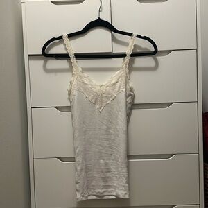 Abercrombie and Fitch white tank top. Size XXS - but stretchy!